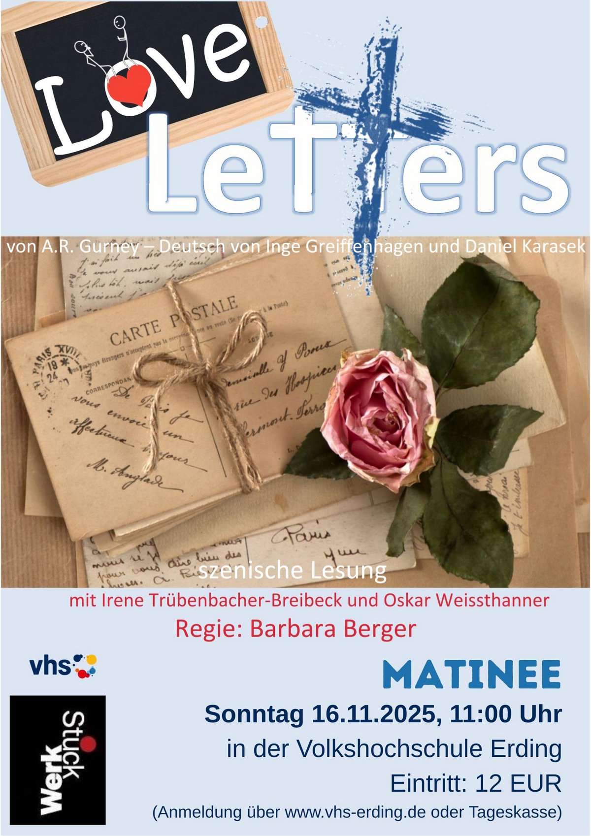 Plakat zur Matinee Love Letters